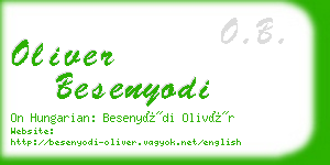 oliver besenyodi business card
